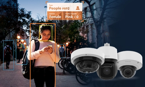 Various types of surveillance cameras installed by Commercial Fire and Security.