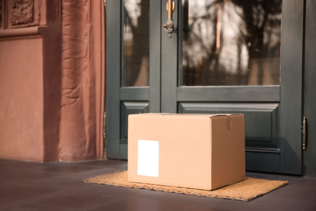 Packages on porch